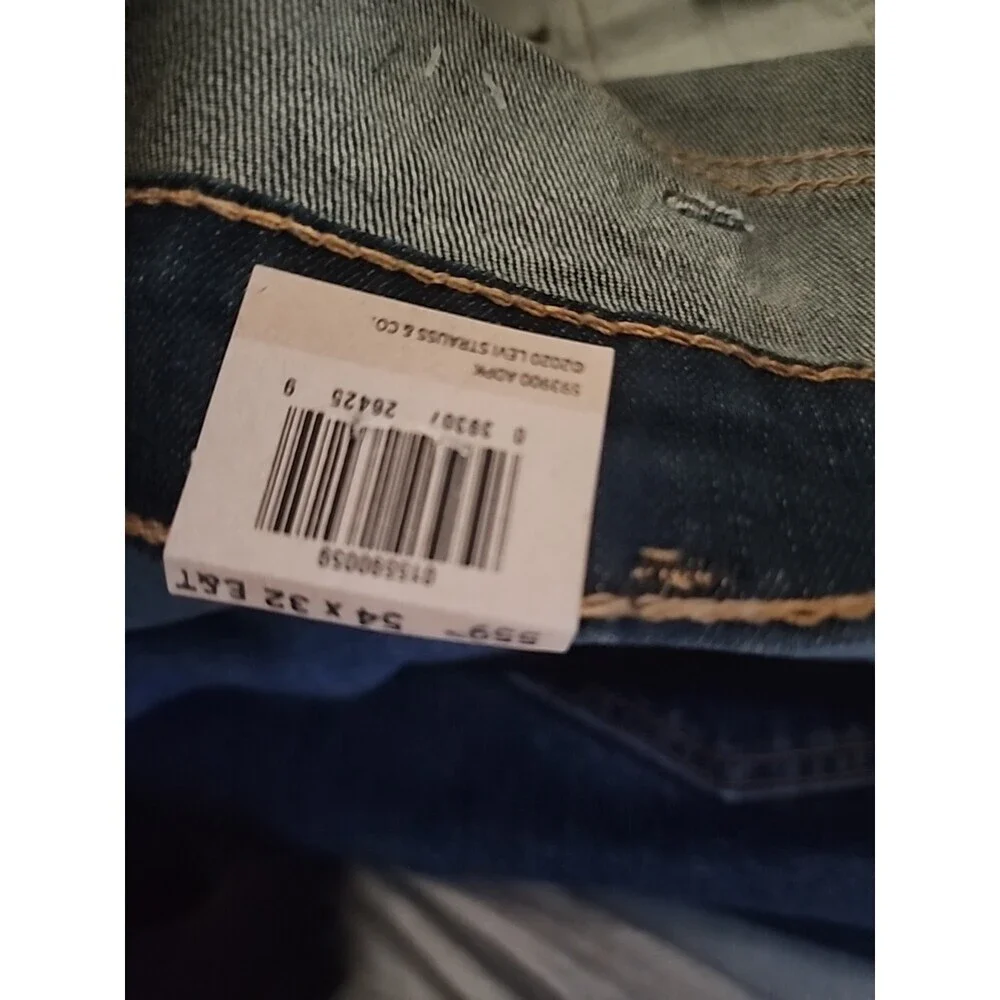 Levis 559 Relaxed Straight Jeans Mens 54x32 Denim NEW NWT‎ Big Tall L100 Comfy